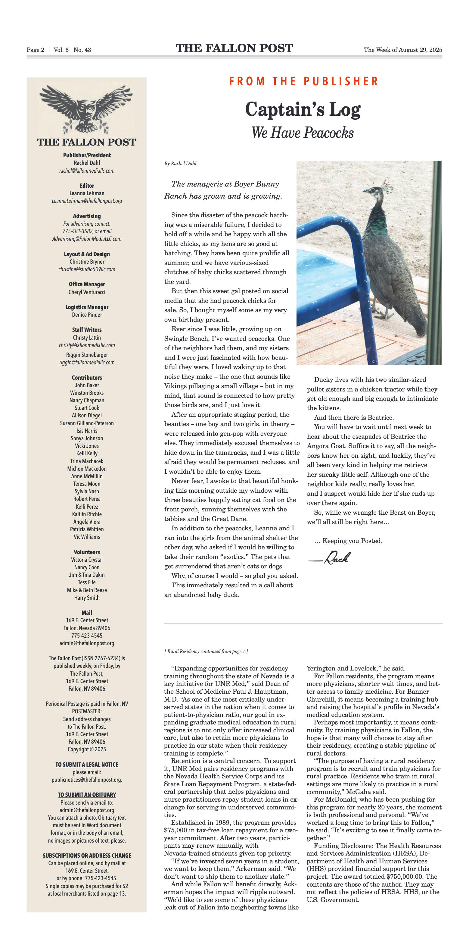 August 29, 2025 - Rural Residency Program Aims to  - page 2