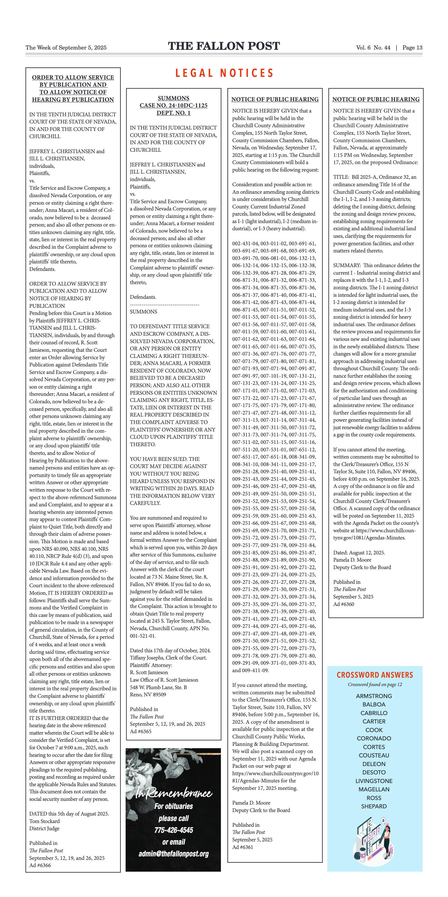 September 5, 2025 -County Challenges BLM Grazing P - page 13