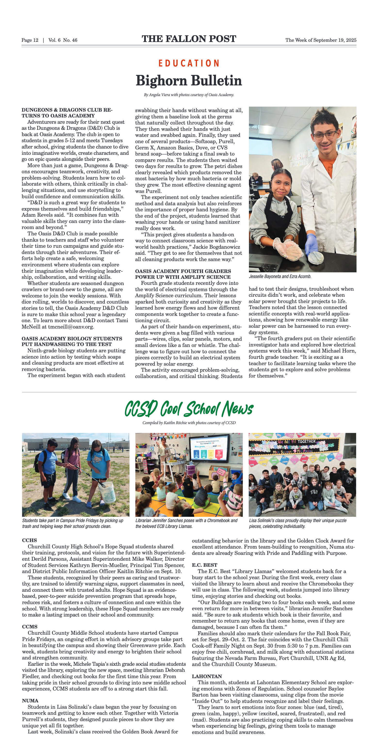 September 19, 2025 -Churchill County Schools Show  - page 12