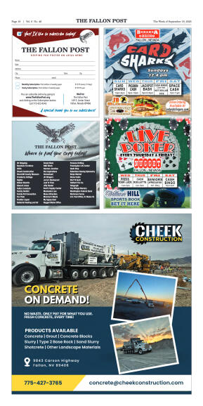 September 19, 2025 -Churchill County Schools Show  - page 18