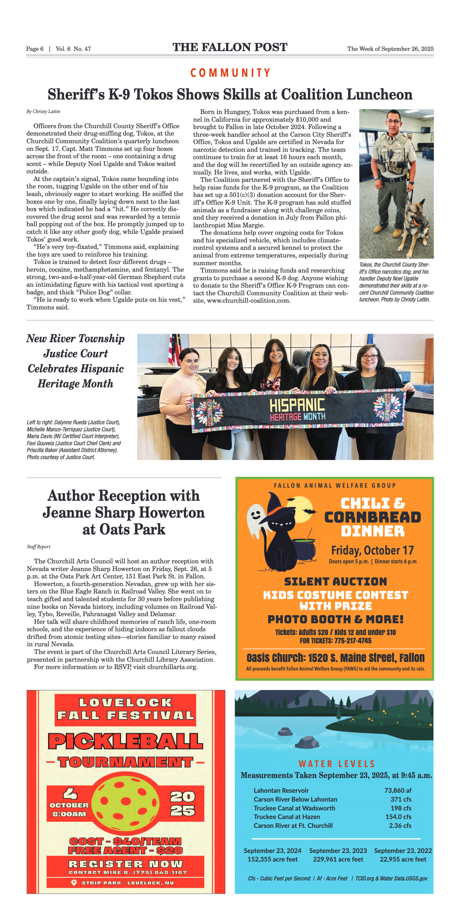 September 26, 2025 -Nevada’s Best Journalists Hono - page 6