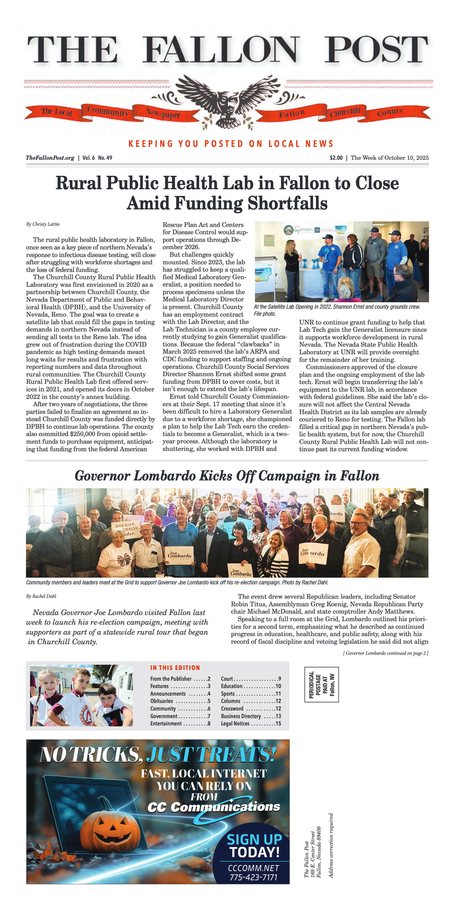 October 10, 2025 -Rural Public Health Lab in Fallo - page 1