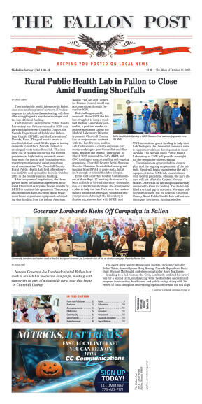 October 10, 2025 -Rural Public Health Lab in Fallo - page 1