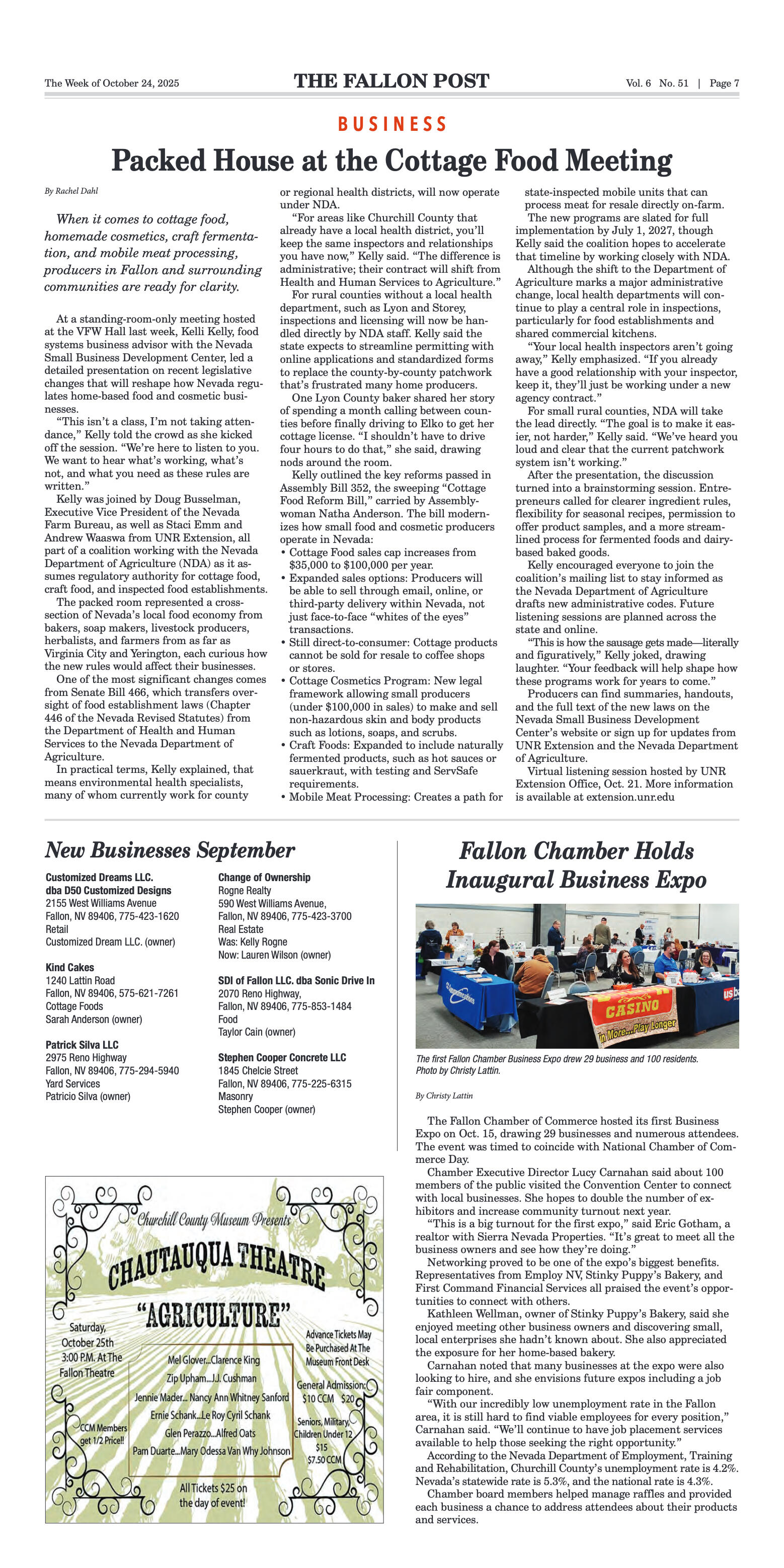 October 24, 2025 - Fallon Theatre Launches “Seat R - page 7