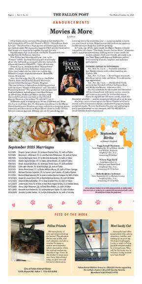 October 24, 2025 - Fallon Theatre Launches “Seat R - page 4