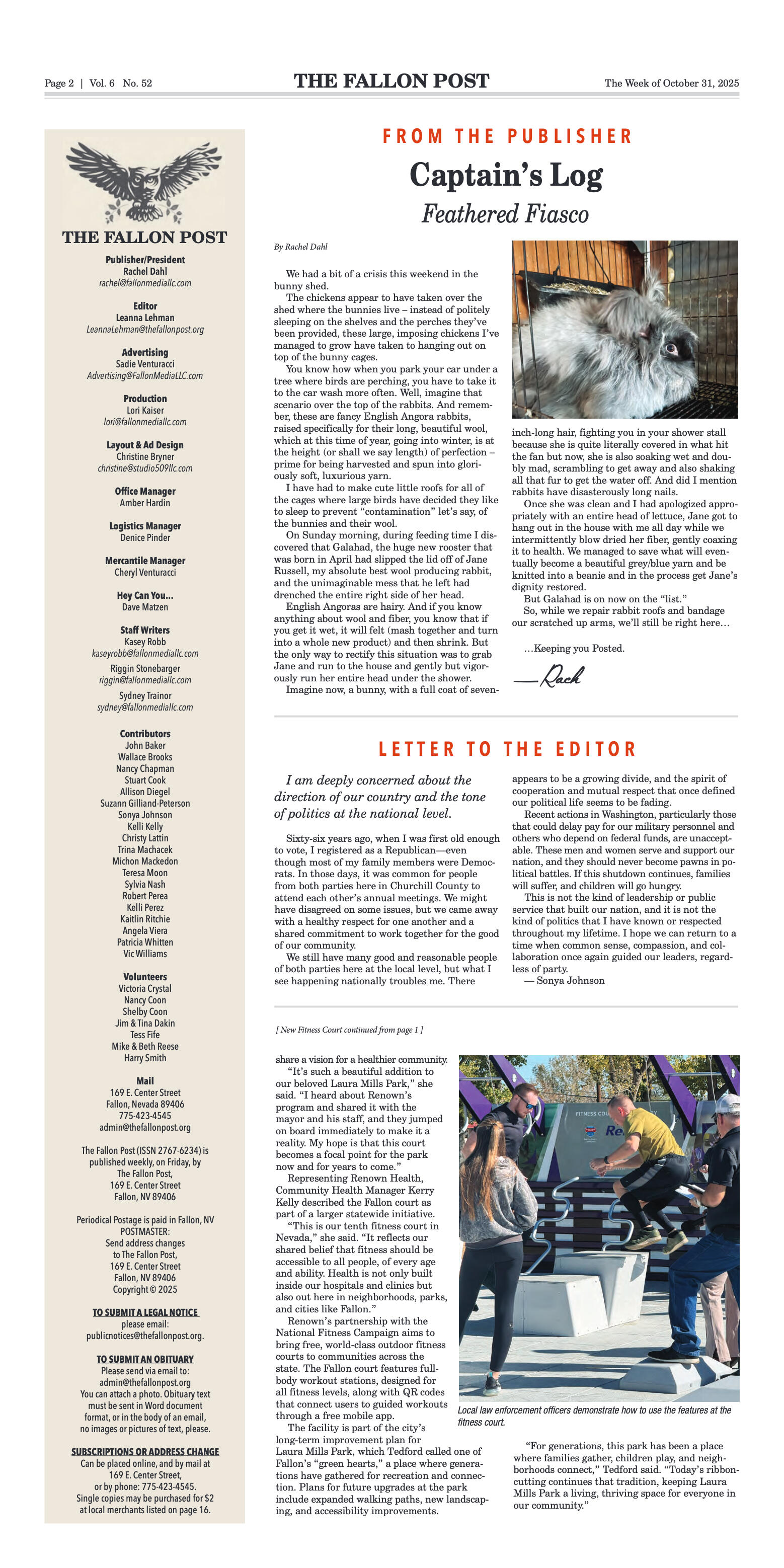 October 31, 2025 -City Leaders Dedicate New Fitnes - page 2