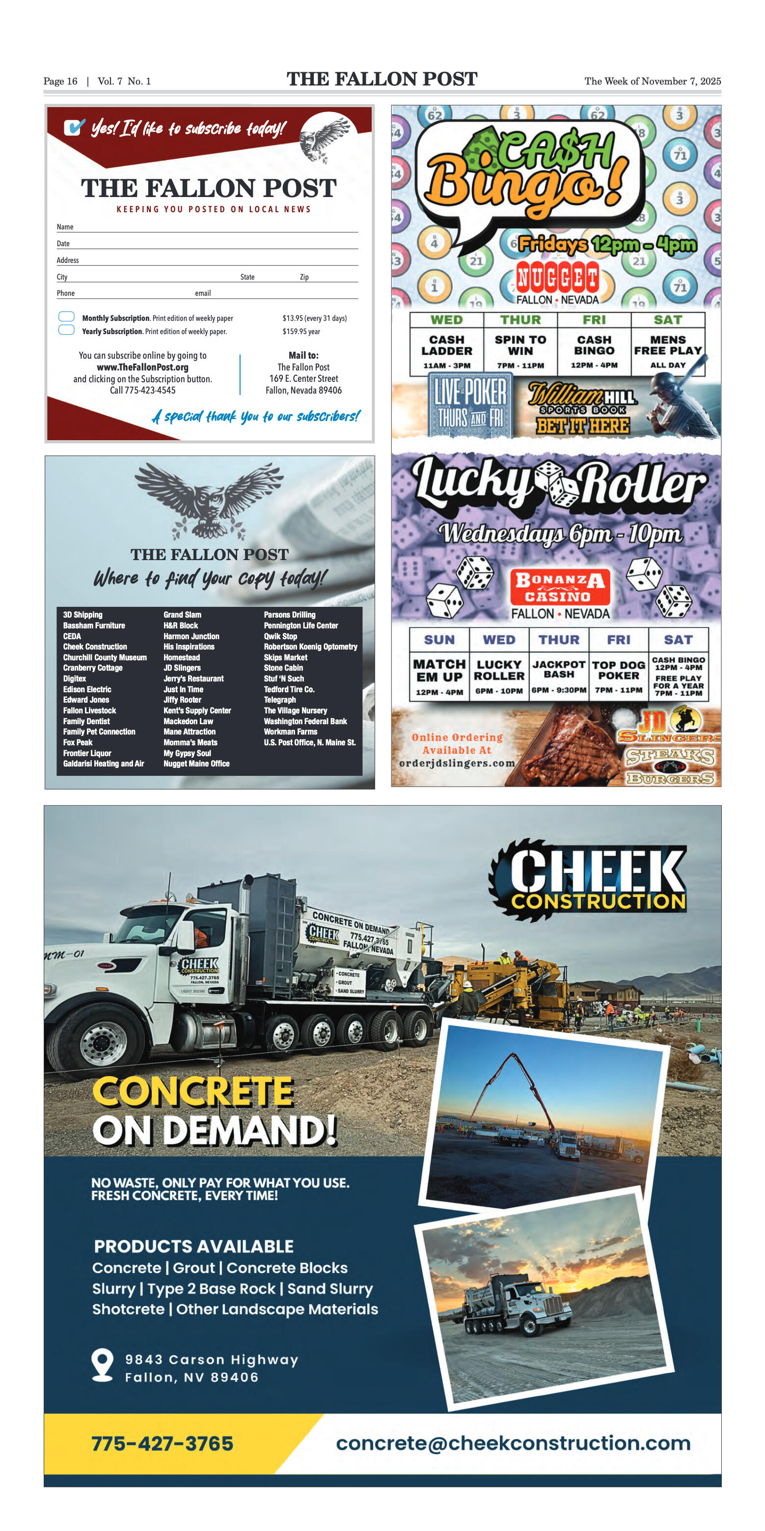 November 7, 2025 - Saluting Our Veterans - page 16