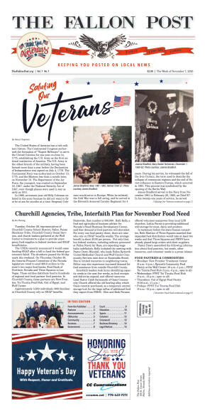 November 7, 2025 - Saluting Our Veterans - page 1