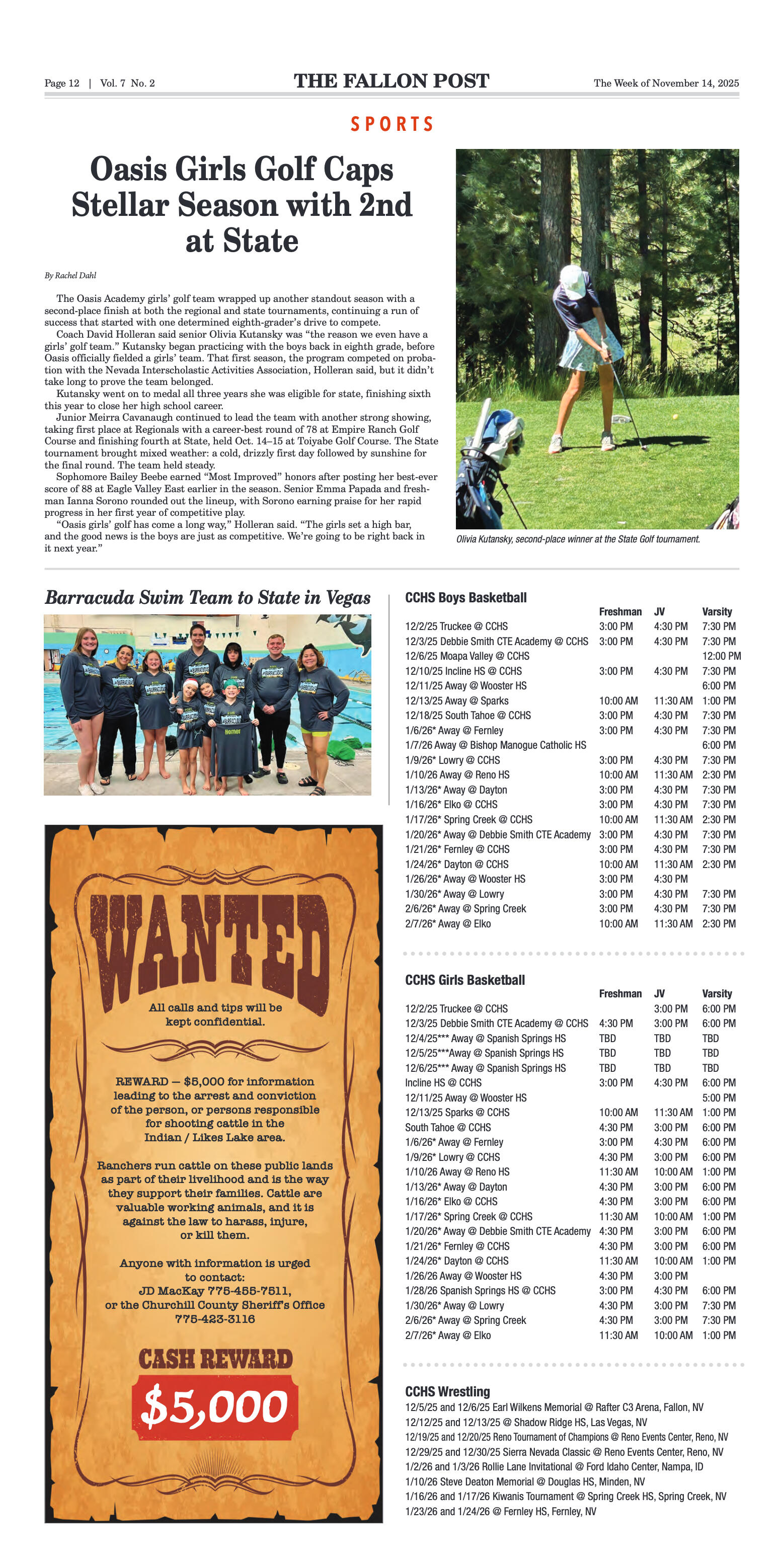 November 14, 2025 - New Divers Join Fallon Fire De - page 12