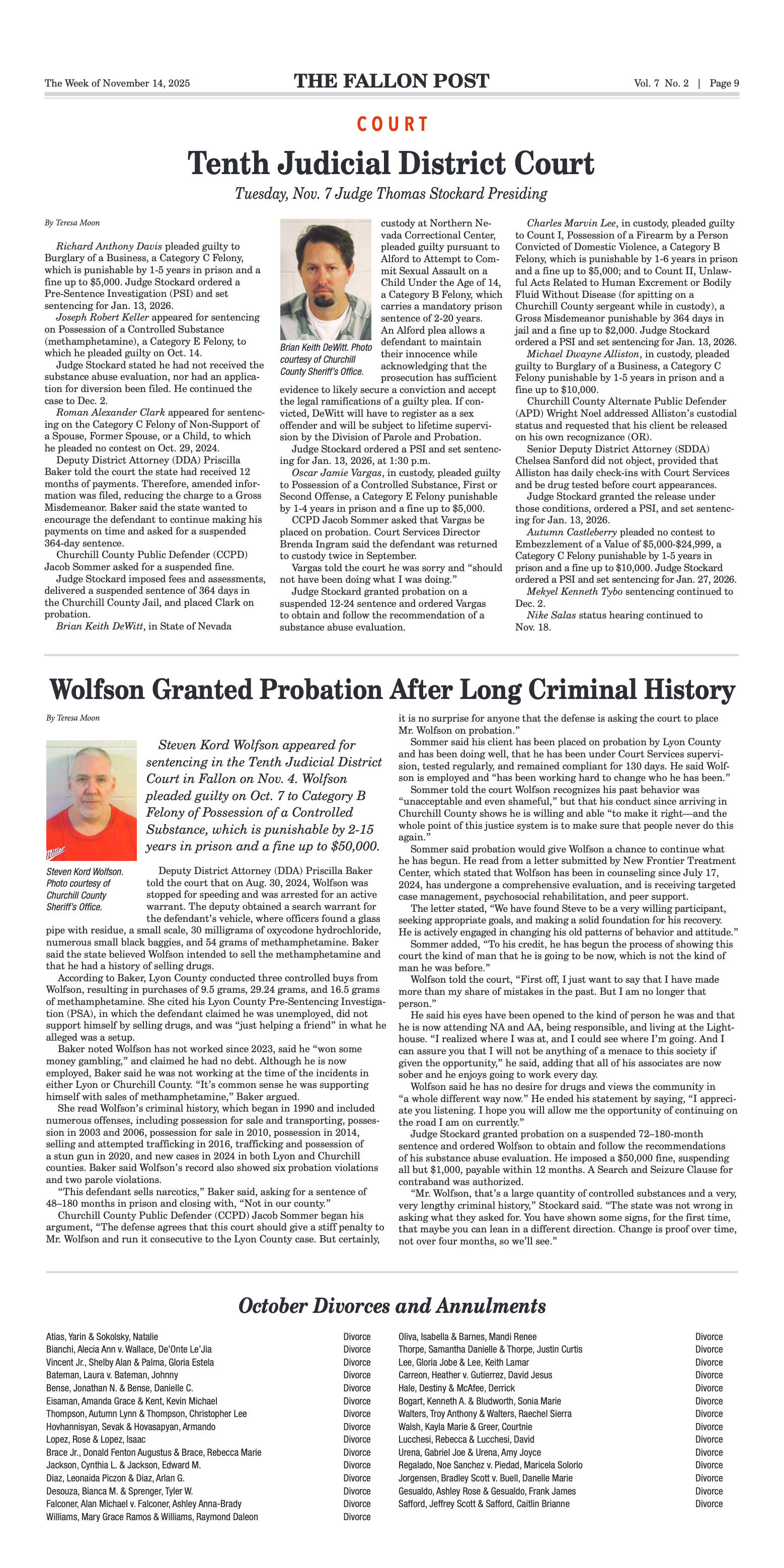 November 14, 2025 - New Divers Join Fallon Fire De - page 9