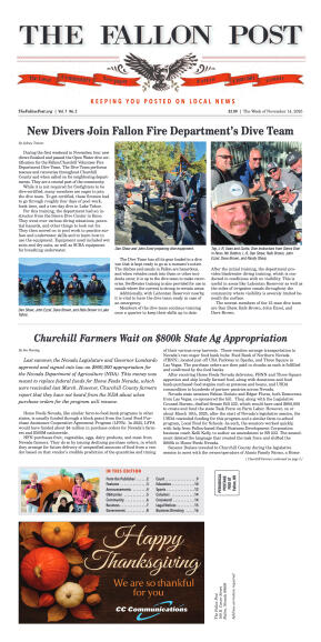 November 14, 2025 - New Divers Join Fallon Fire De - page 1