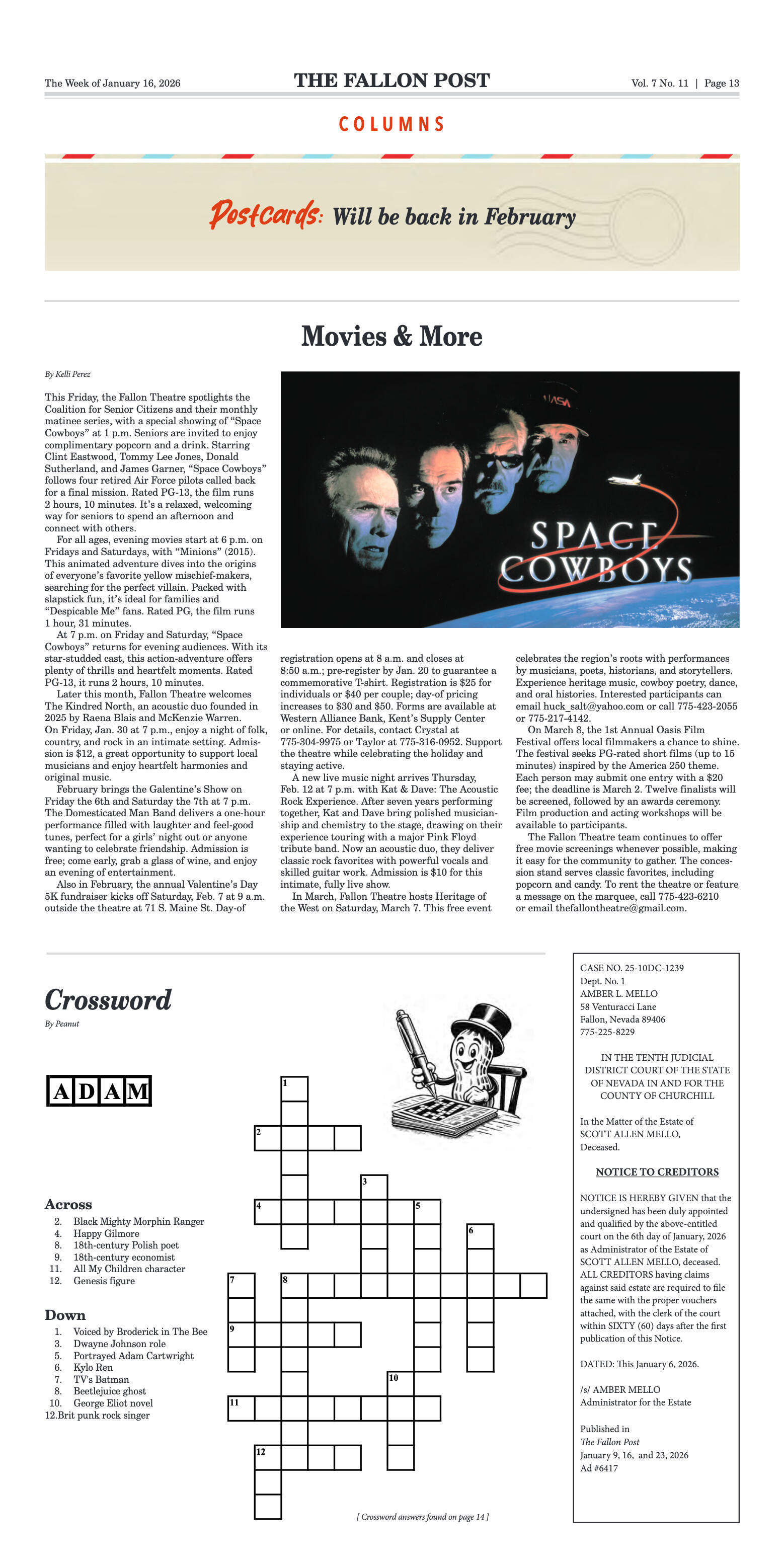 January 16, 2026 - Rotary Helps Send Oasis Seniors - page 13