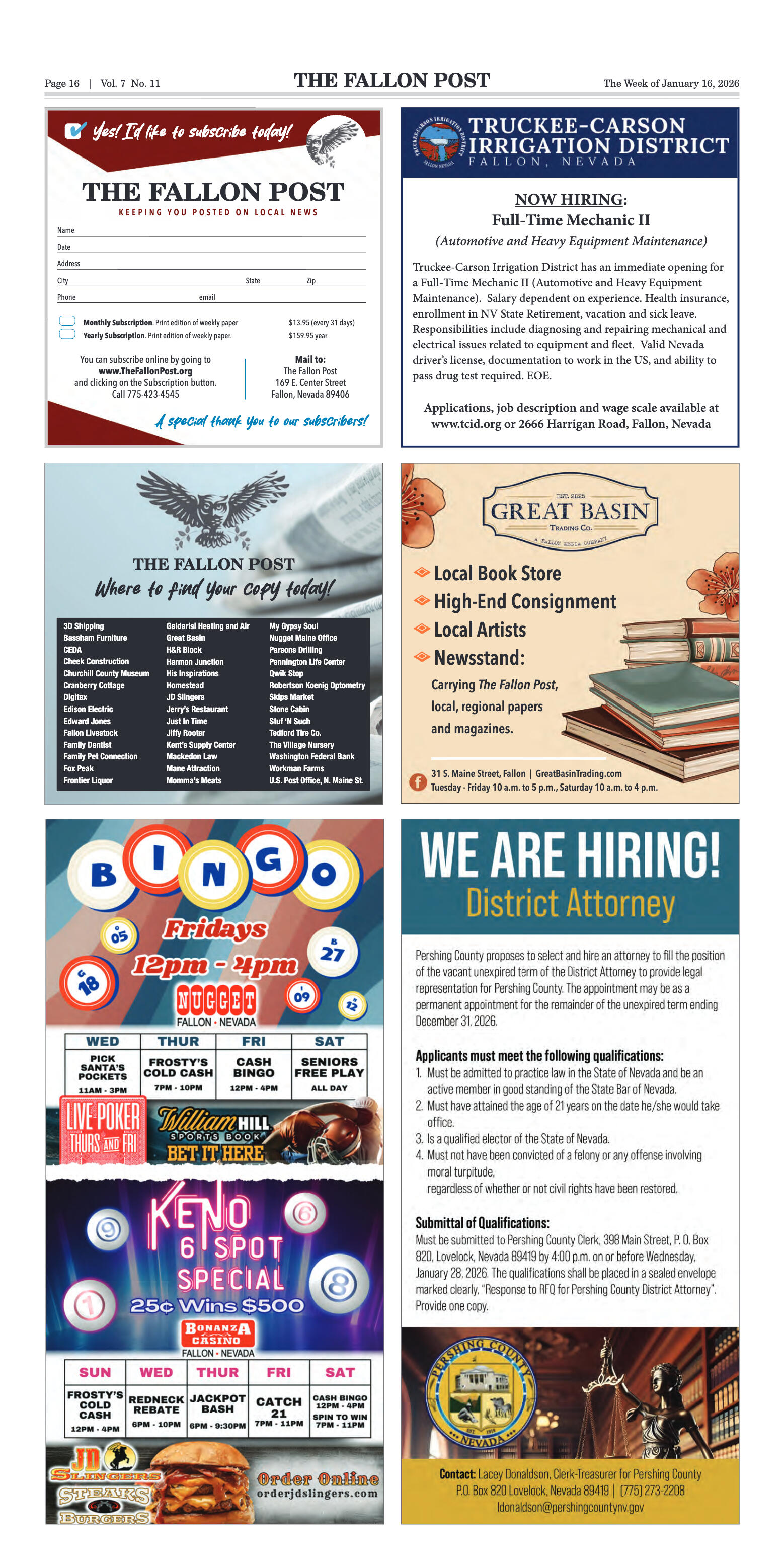 January 16, 2026 - Rotary Helps Send Oasis Seniors - page 16