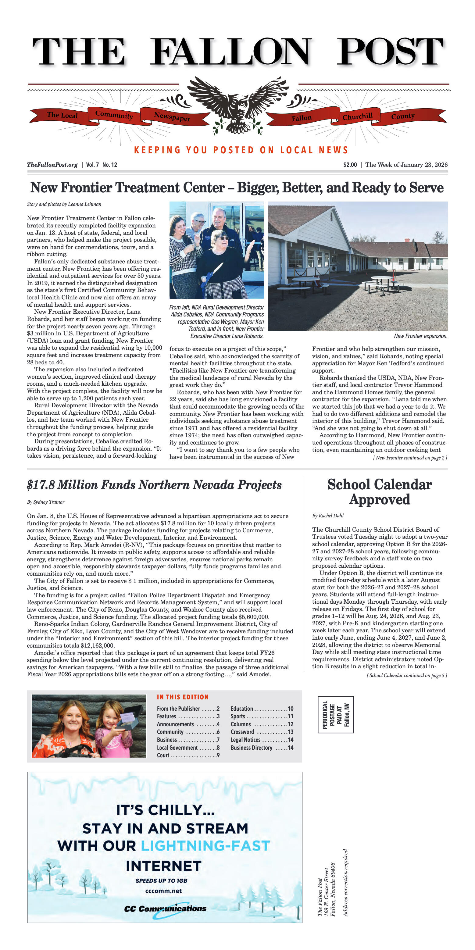 January 23, 2026-New Frontier Treatment Center – B - page 1