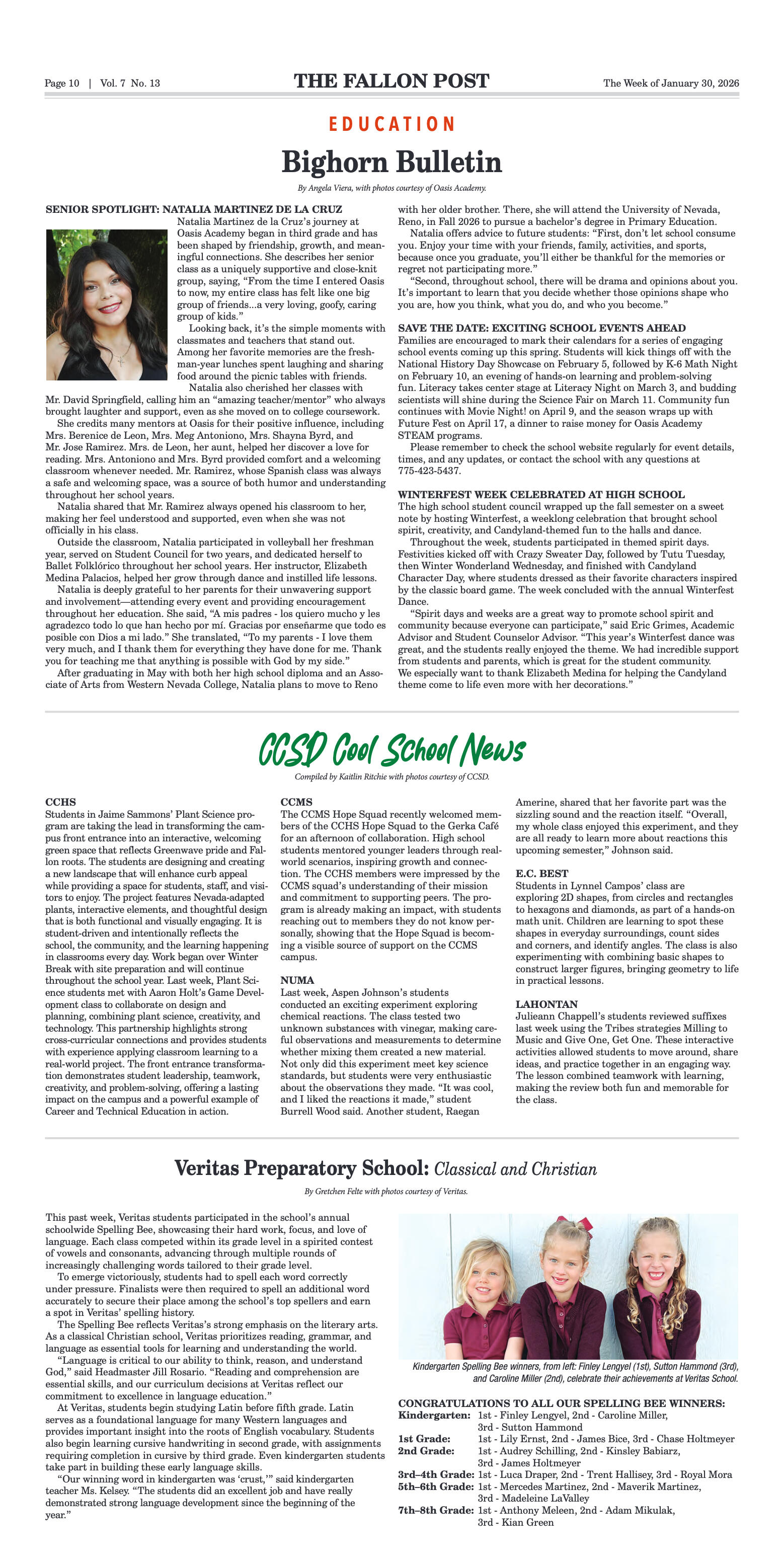 January 30, 2026 -Bill and Korena Mewaldt Honored  - page 10