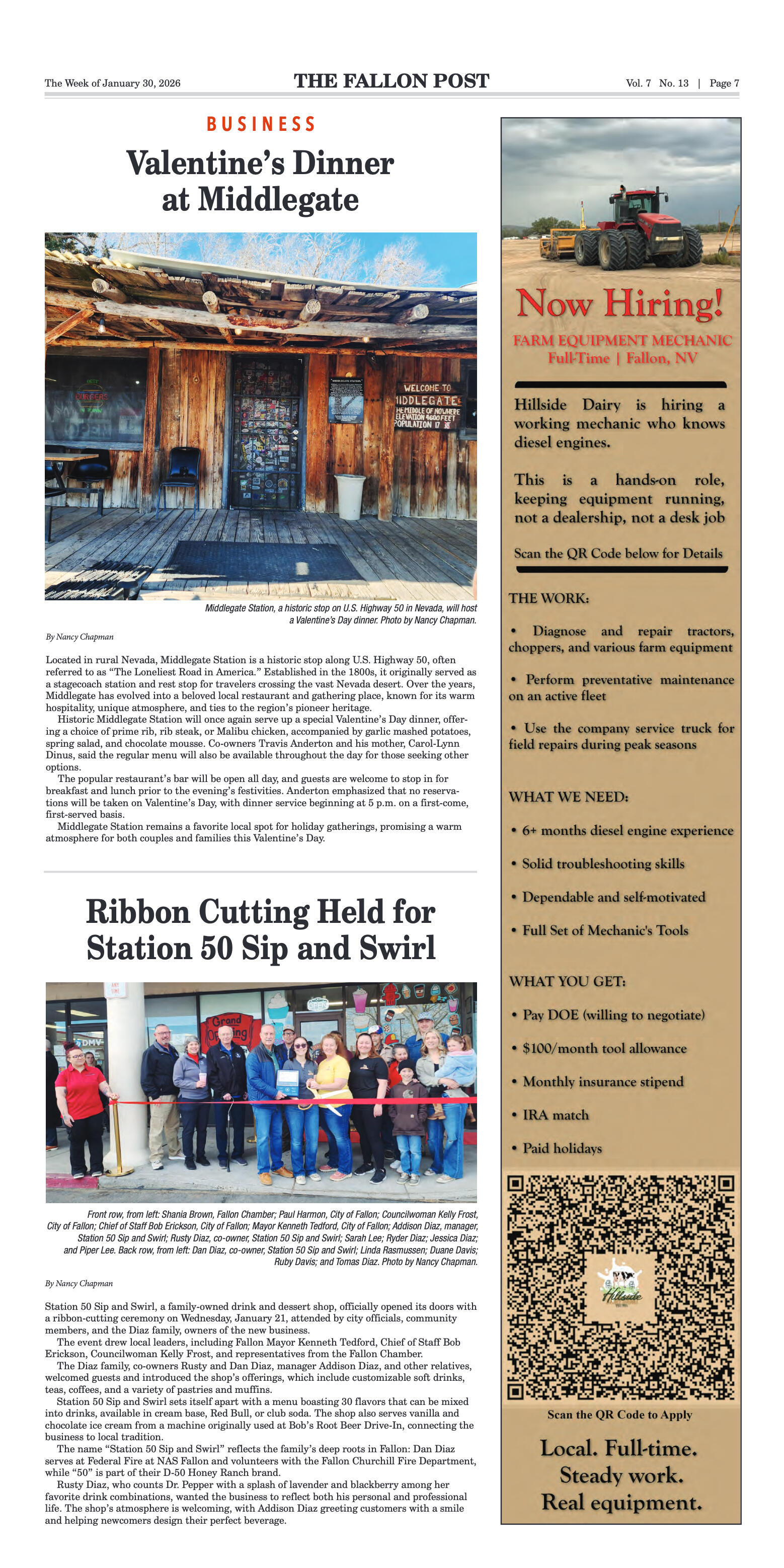 January 30, 2026 -Bill and Korena Mewaldt Honored  - page 7