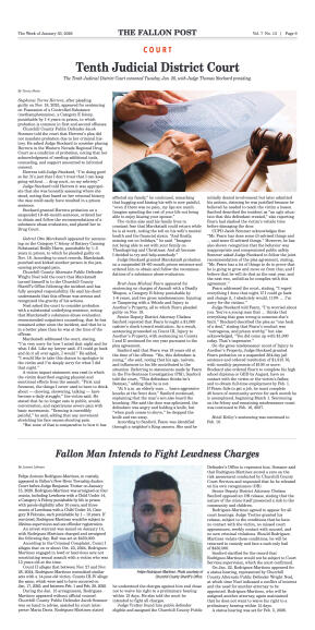 January 30, 2026 -Bill and Korena Mewaldt Honored  - page 9