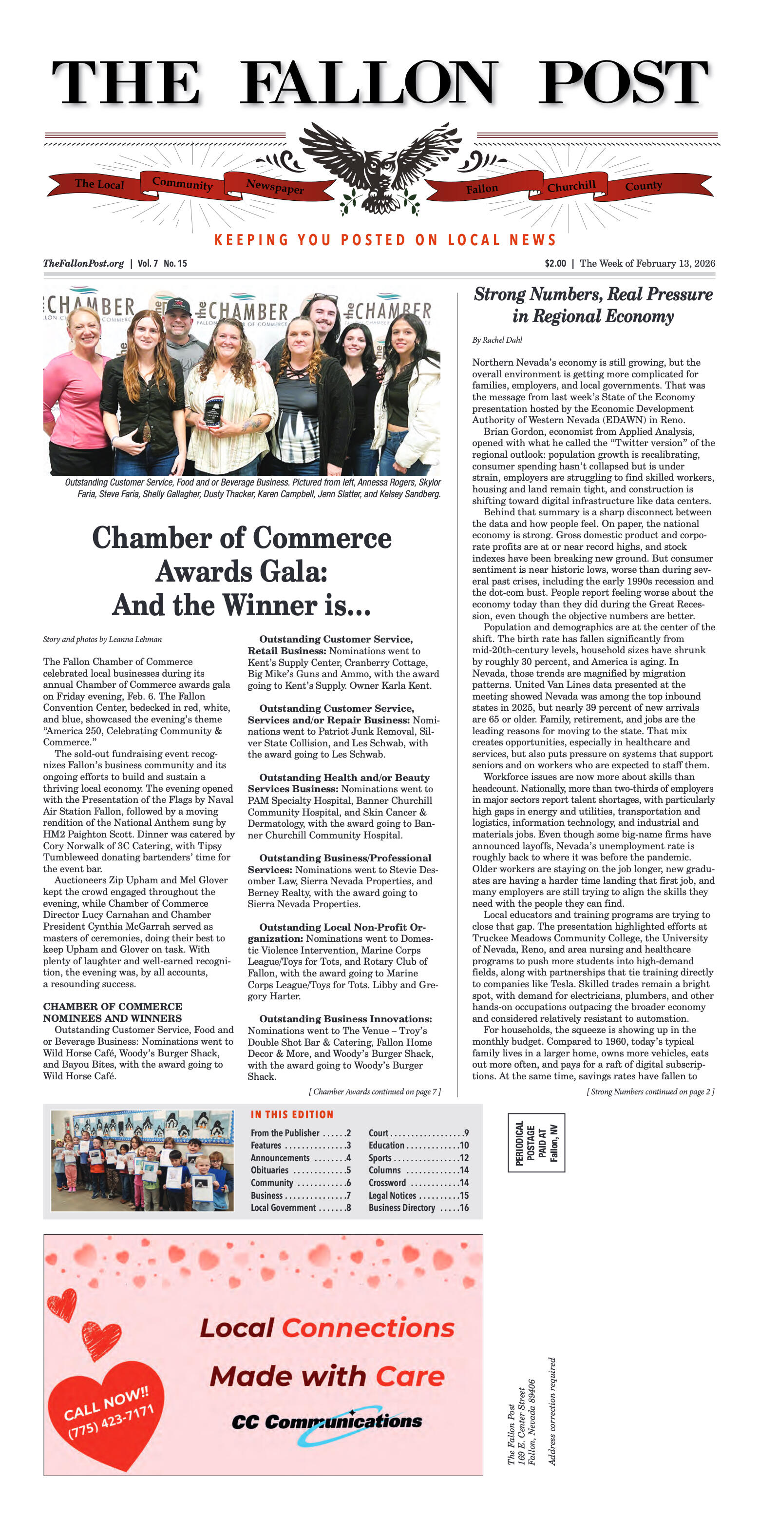 February 13, 2026 - Chamber of Commerce Awards Gal - page 1