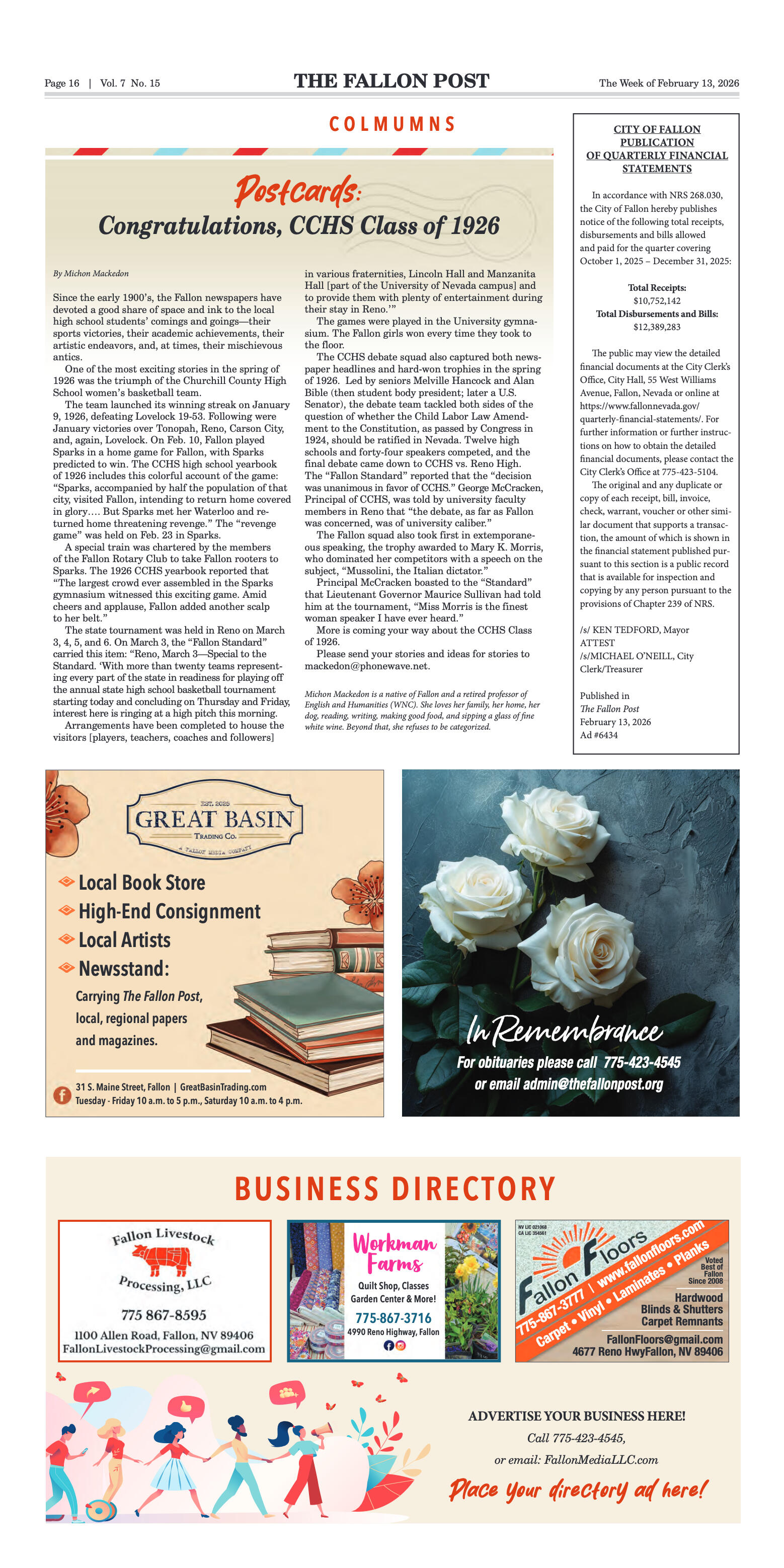 February 13, 2026 - Chamber of Commerce Awards Gal - page 16