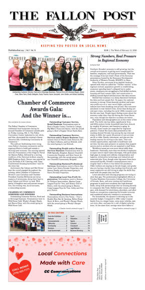 February 13, 2026 - Chamber of Commerce Awards Gal - page 1