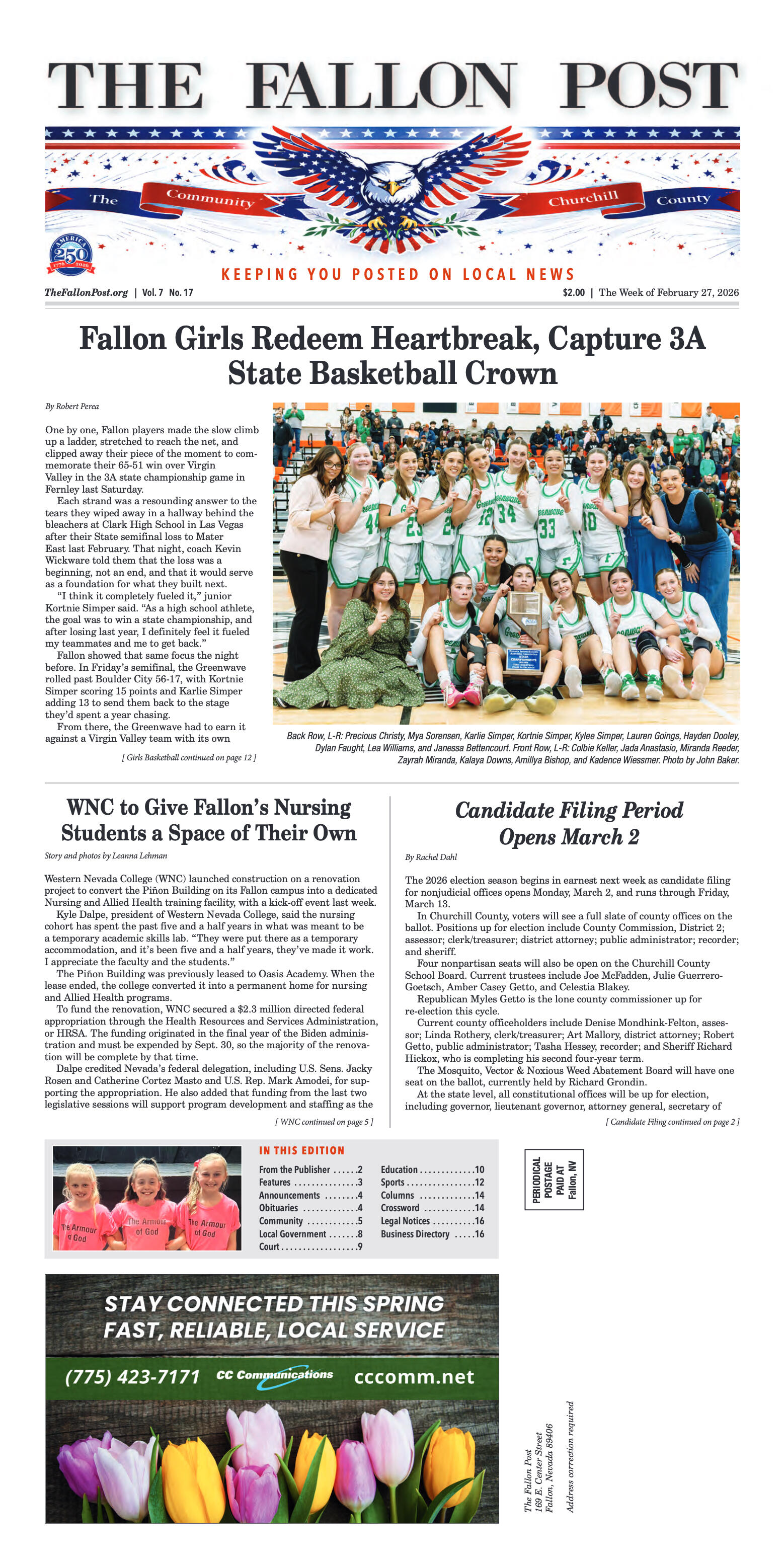 February 27, 2026 - Fallon Girls Redeem Heartbreak - page 1