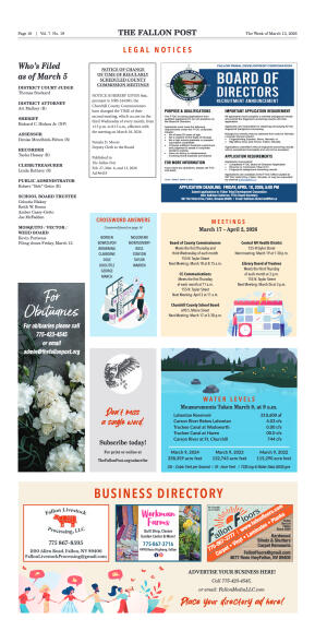 March 13, 2026 - TCID Sets 100% Water Season, Wate - page 16