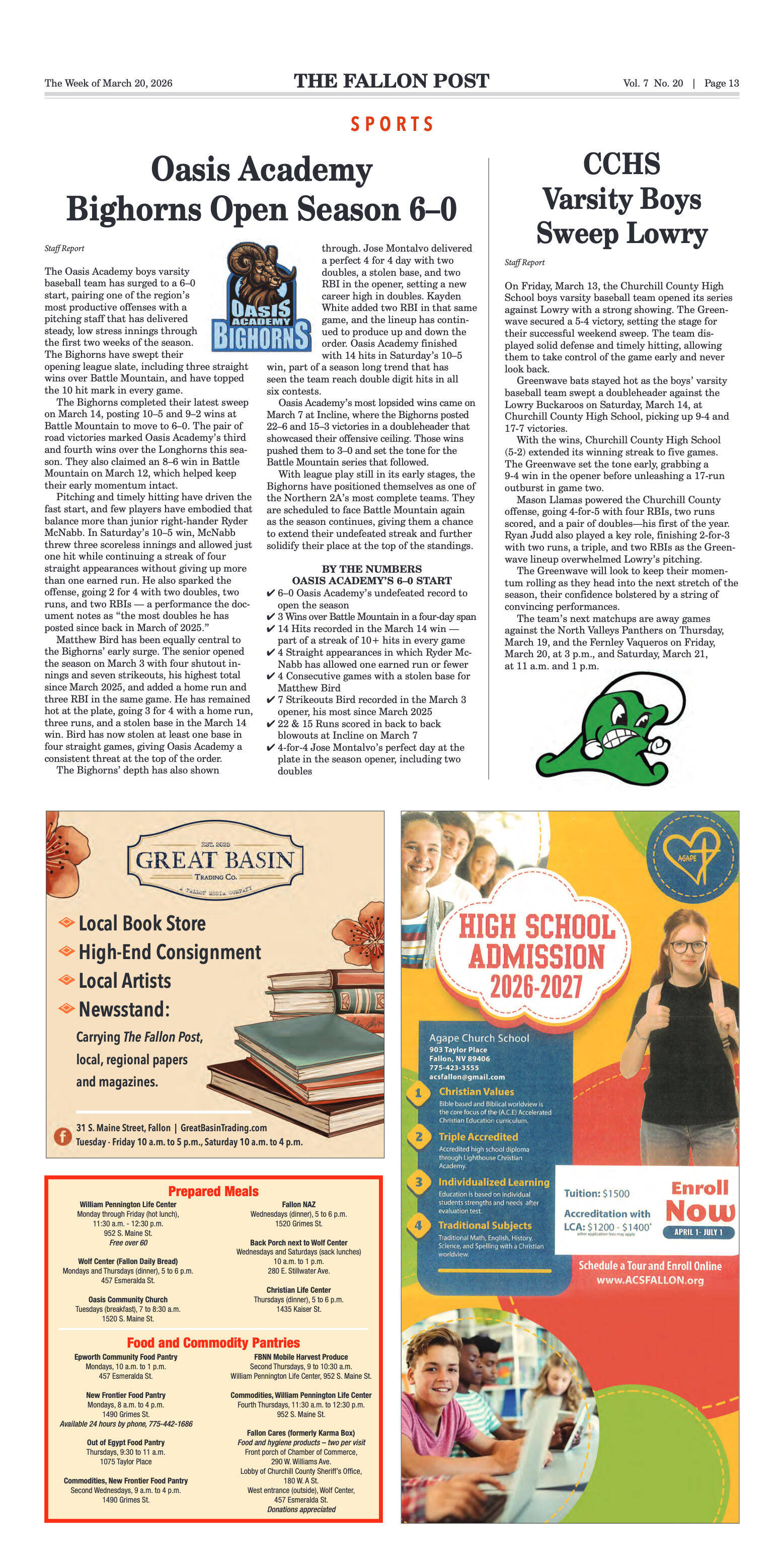 March 20, 2026 -Fallon Municipal Airport Marks New - page 13