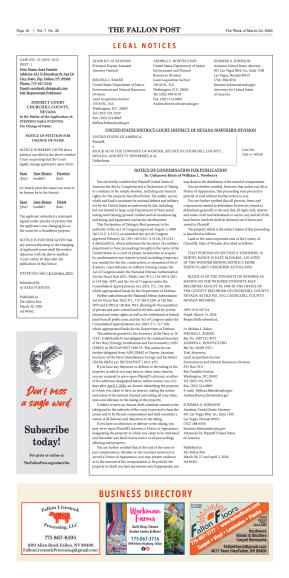 March 20, 2026 -Fallon Municipal Airport Marks New - page 16