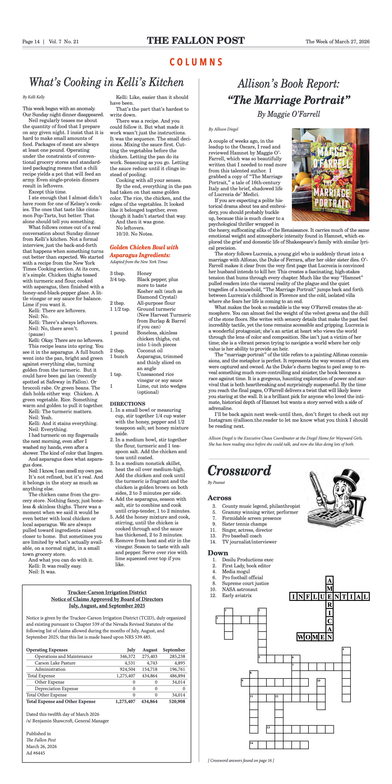 March 27, 2026 - TCID Begins Water Season with Ann - page 14