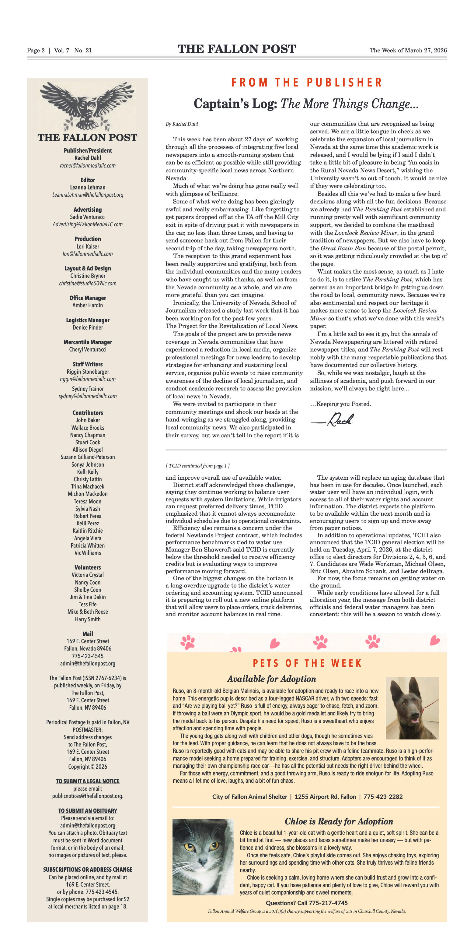 March 27, 2026 - TCID Begins Water Season with Ann - page 2