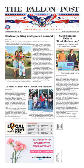 April 10 - Cantaloupe King and Queen Crowned - page 1