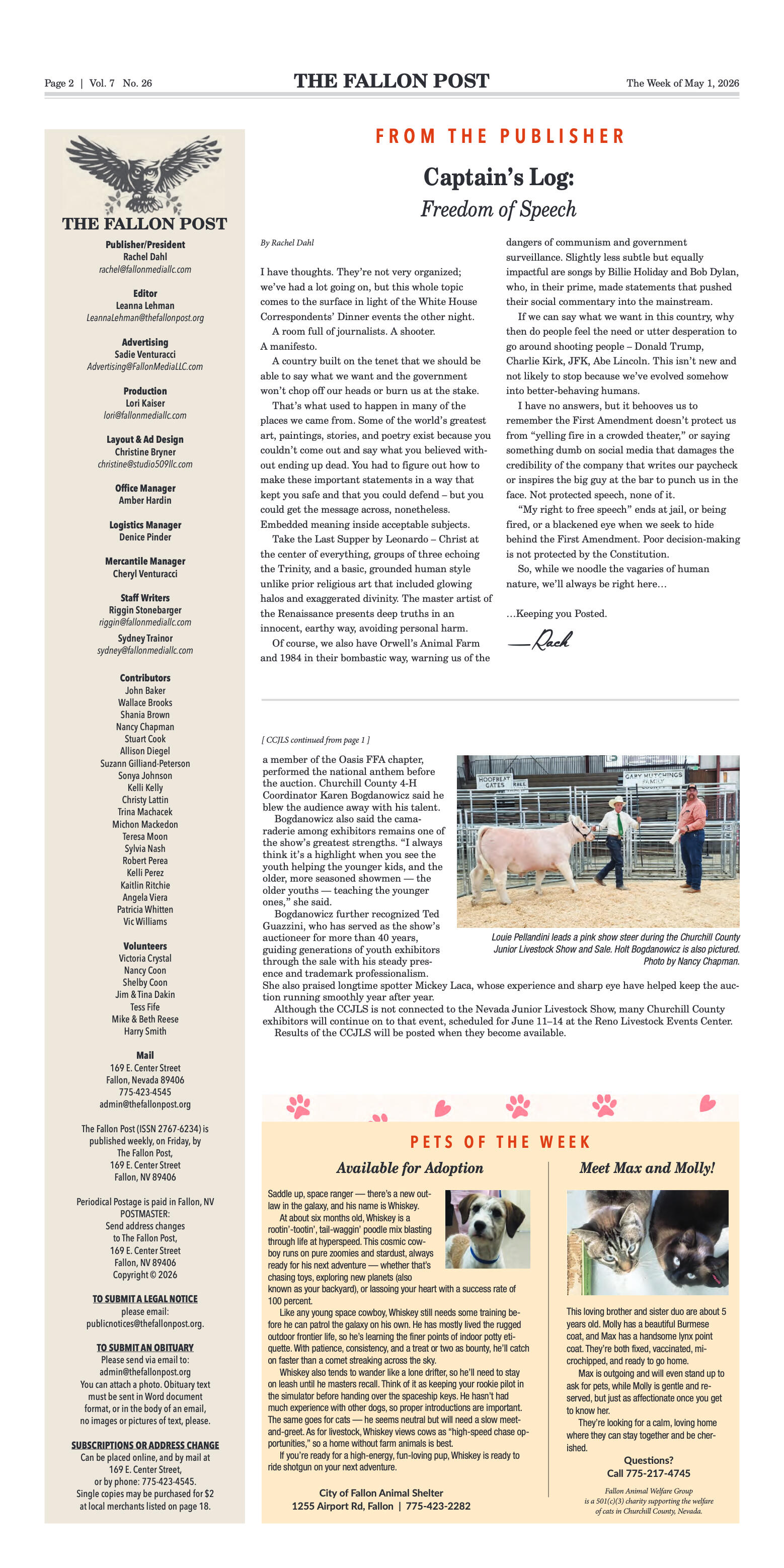 May 1, 2026 - Fallon Recognized with Top Honor at - page 2