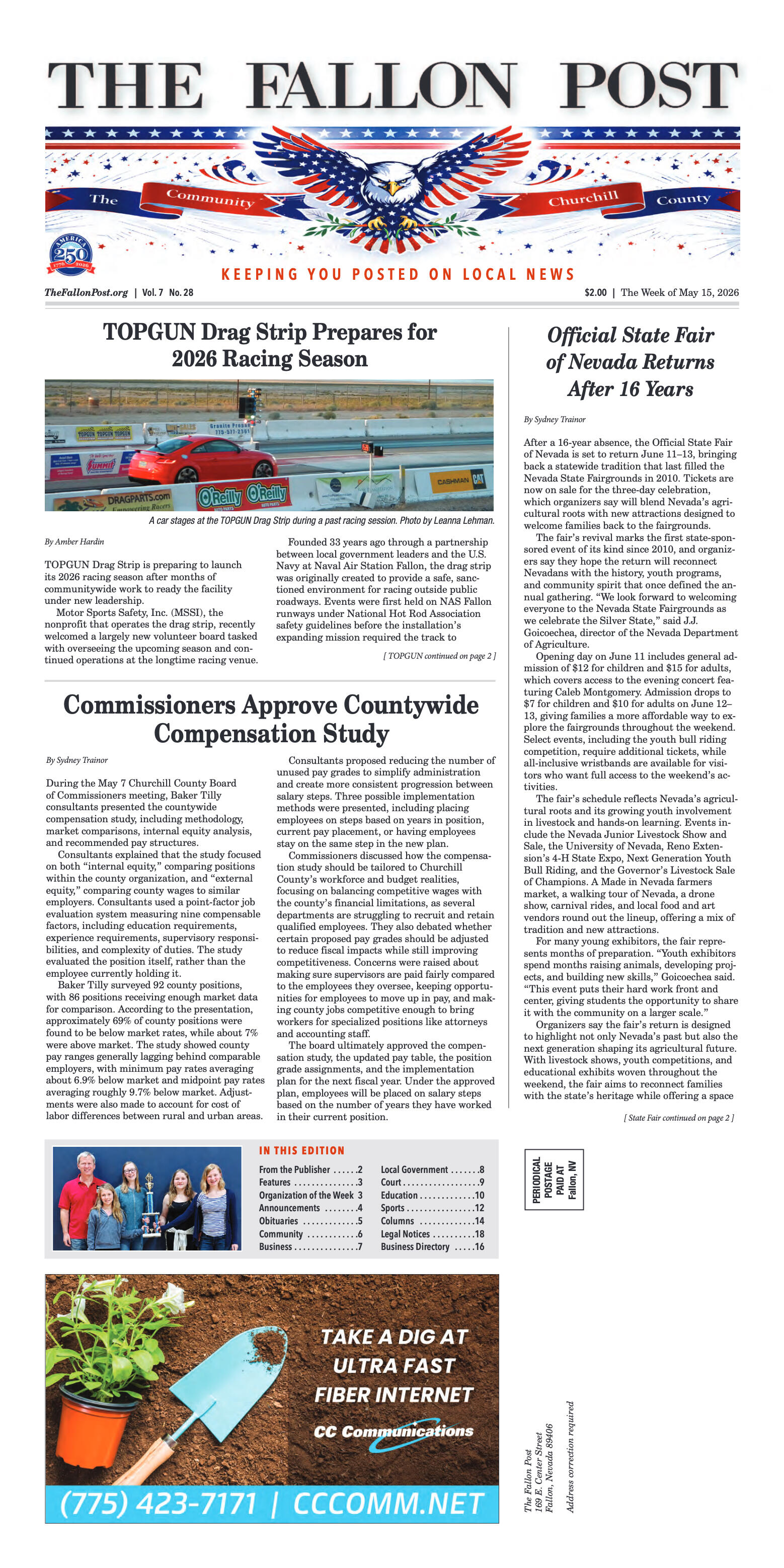 May 15, 2026 -TOPGUN Drag Strip Prepares for 2026  - page 1