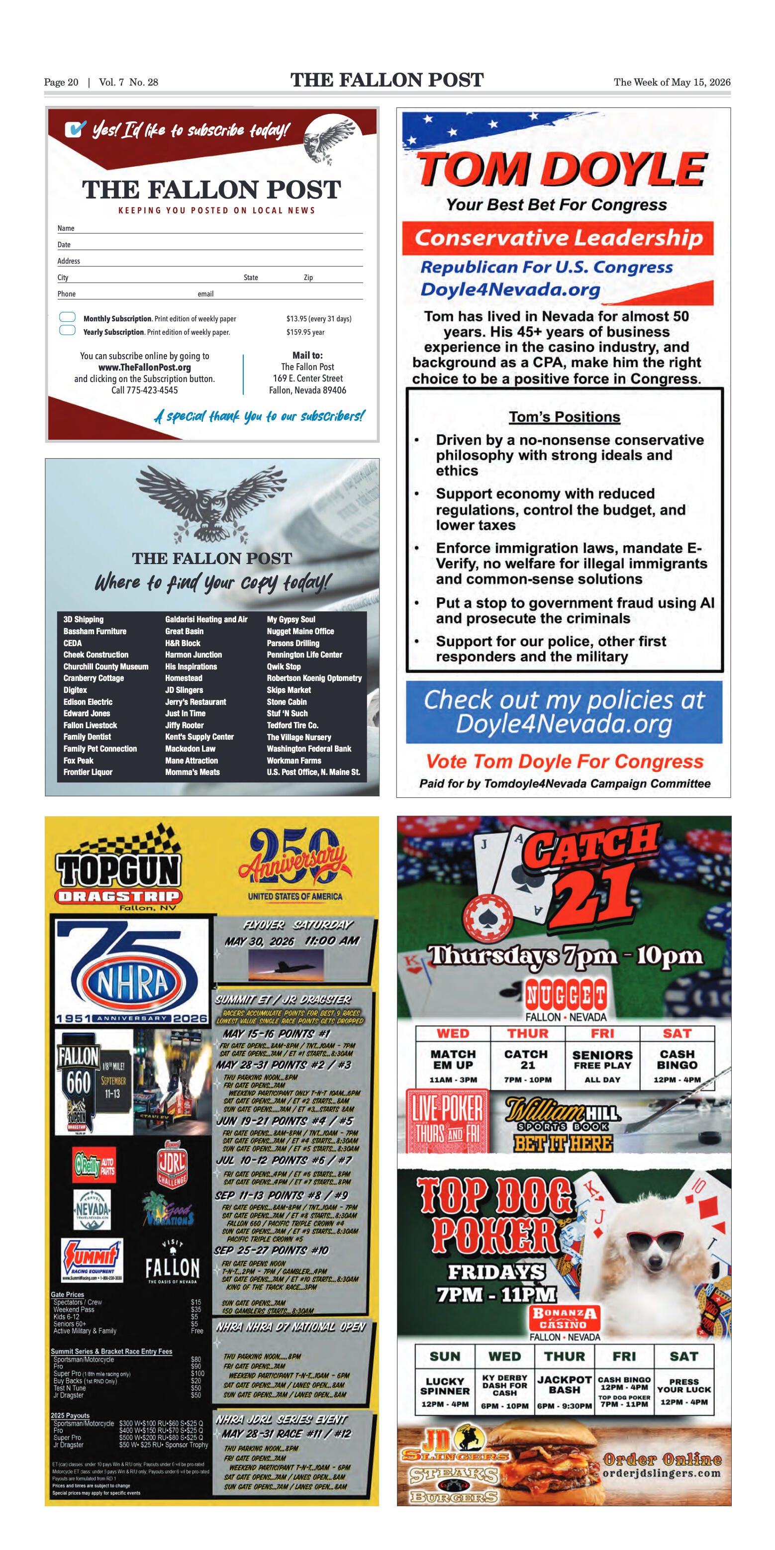 May 15, 2026 -TOPGUN Drag Strip Prepares for 2026  - page 20