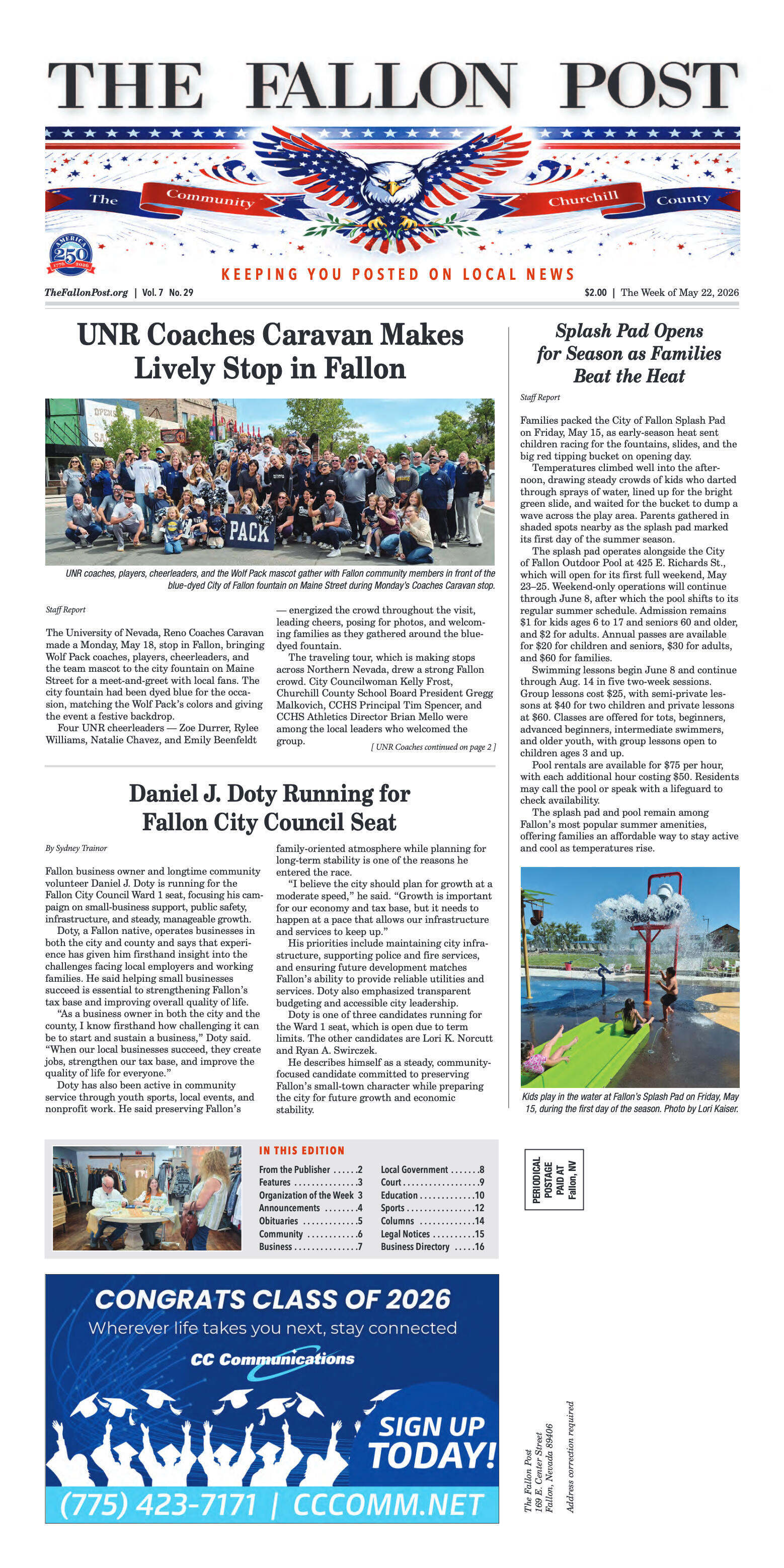 May 22, 2026 - UNR Coaches Caravan Makes Lively St - page 1