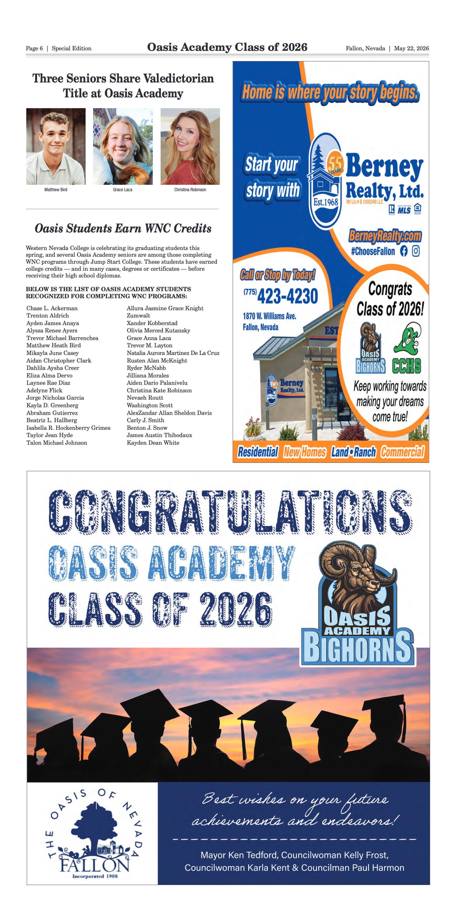 May 22, 2026 - Oasis Academy Class of 2026 - page 6