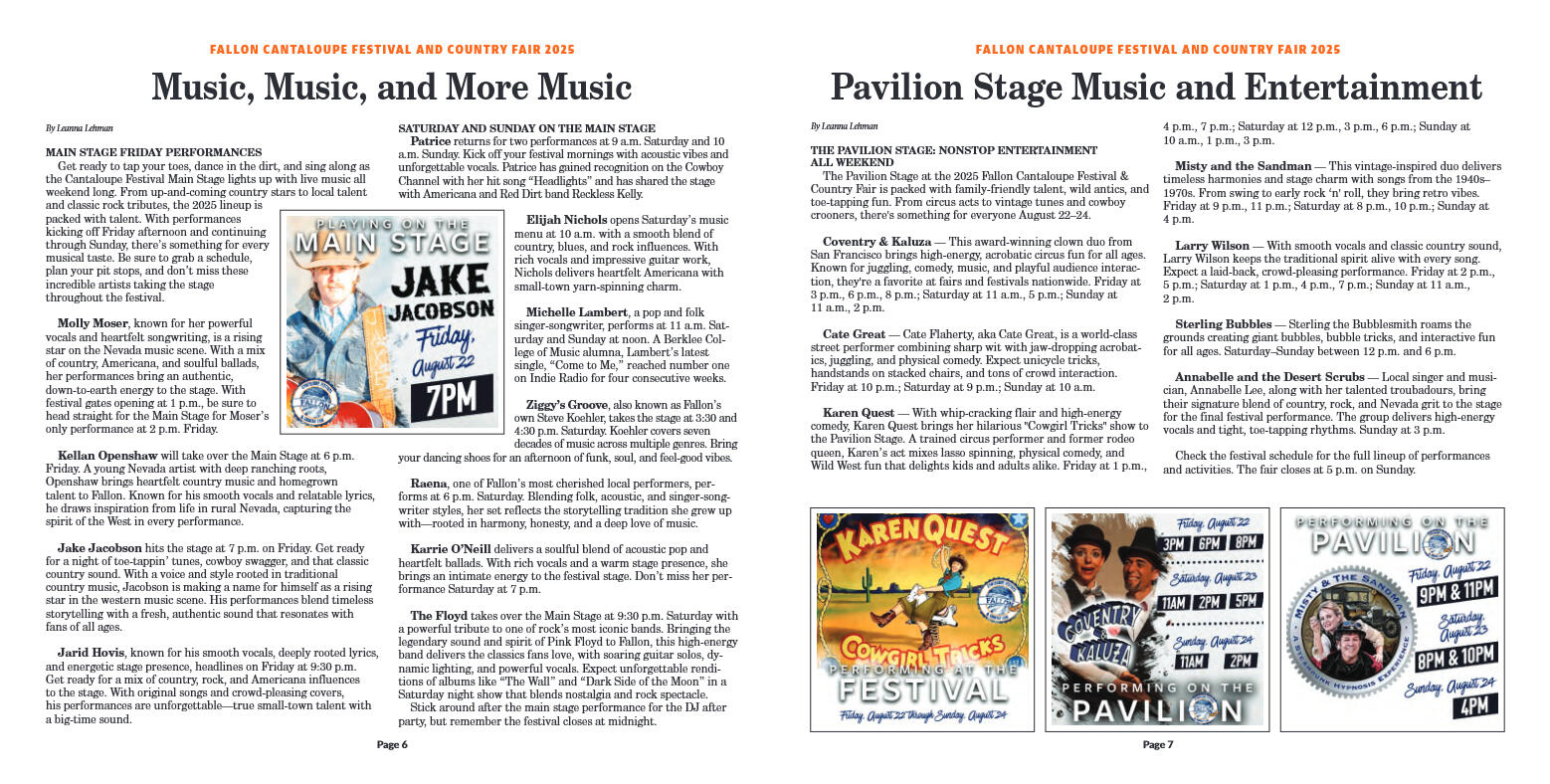 Fallon Country Fair & Cantaloupe Festival Guide 20 - page 4