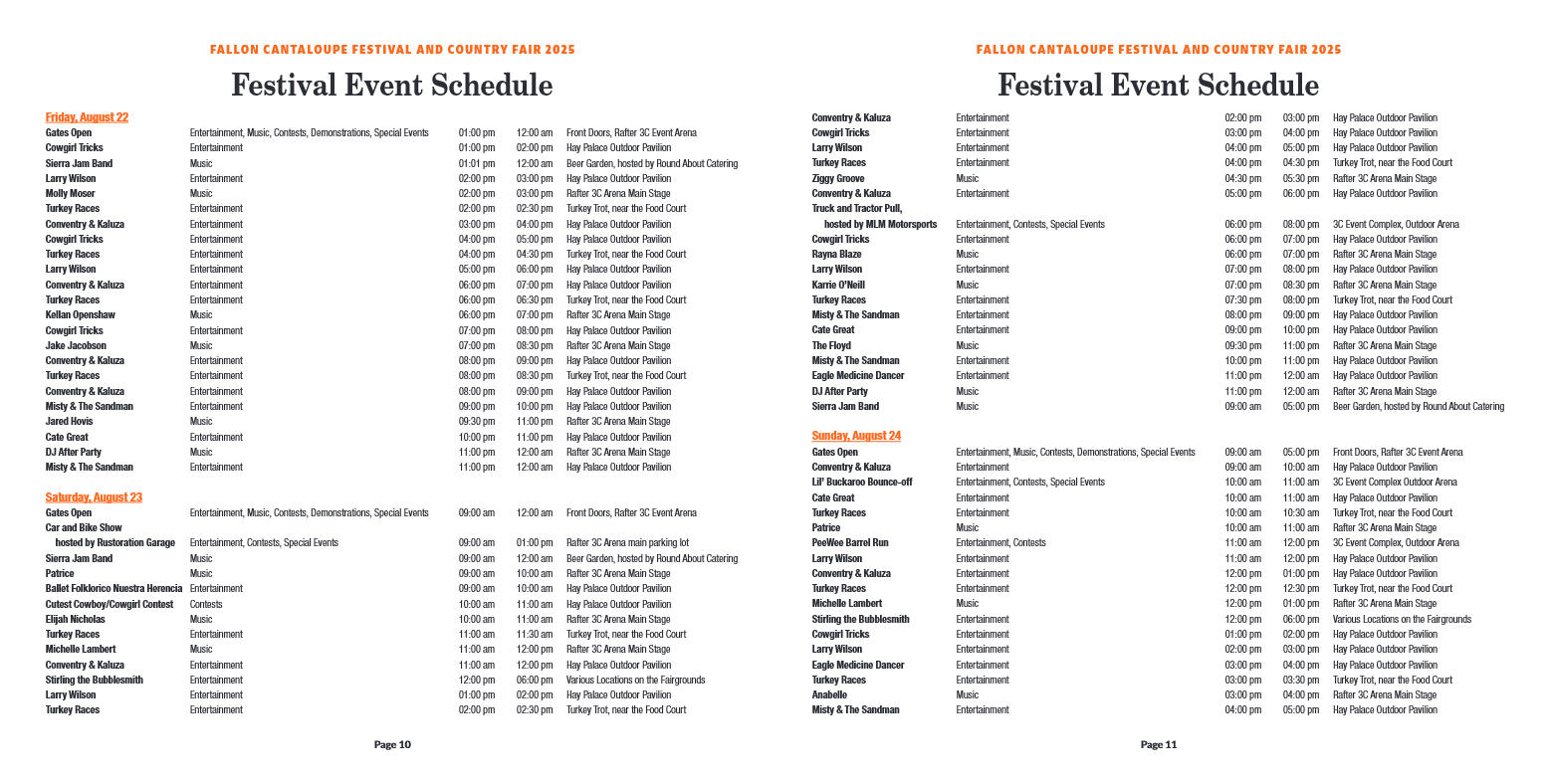 Fallon Country Fair & Cantaloupe Festival Guide 20 - page 6
