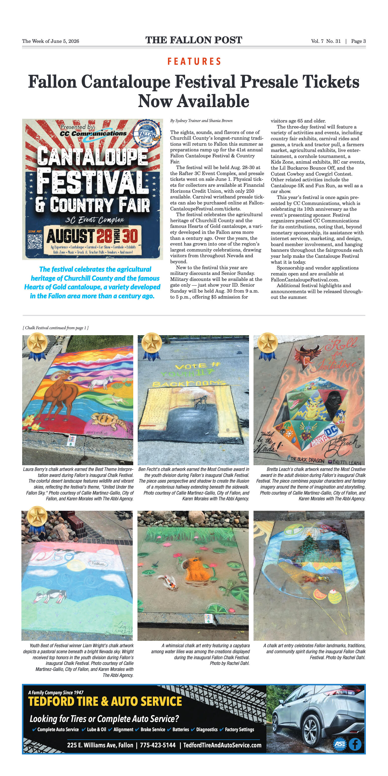 June 5, 2026 - Fallon’s First Chalk Festival Draws - page 3