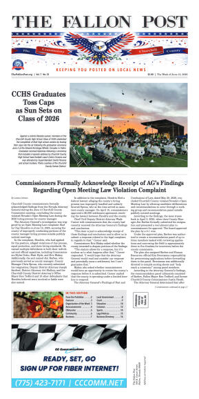 June 12, 2026 -CCHS Graduates Toss Caps as Sun Set - page 1