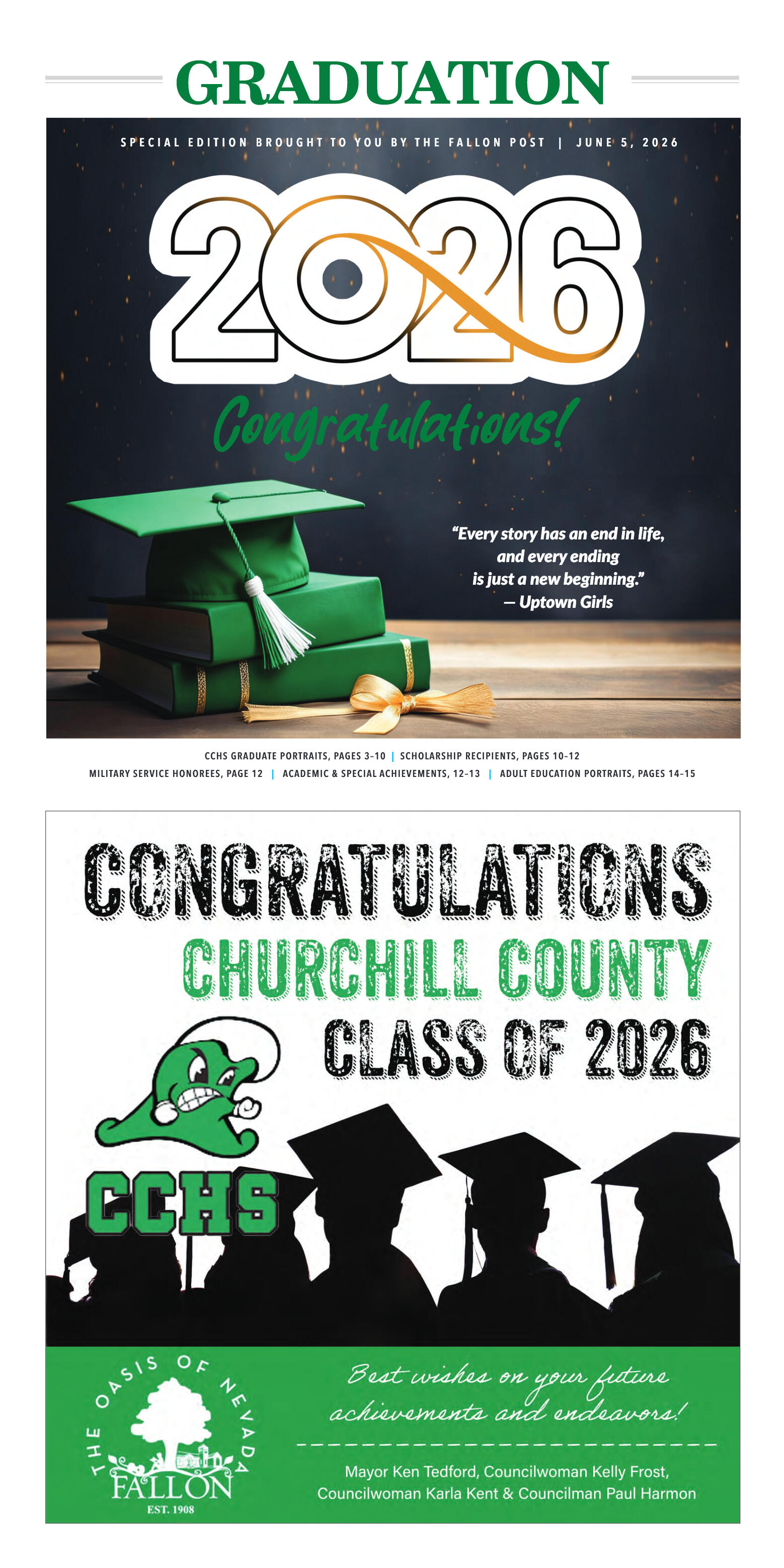 The Fallon Post 2026 Keepsake Graduation Edition,  - page 1