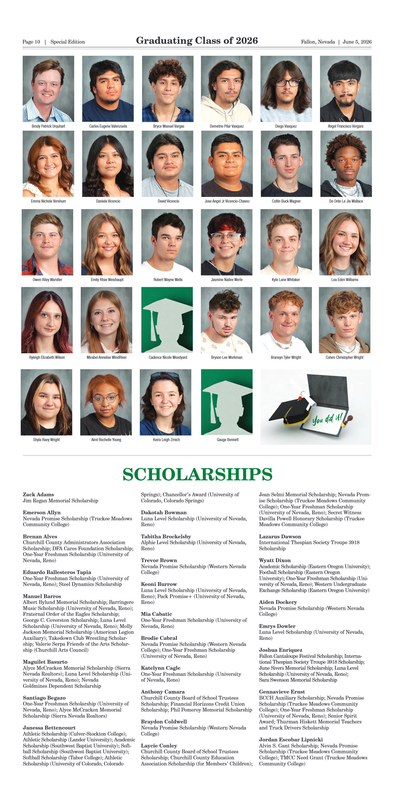 The Fallon Post 2026 Keepsake Graduation Edition,  - page 10