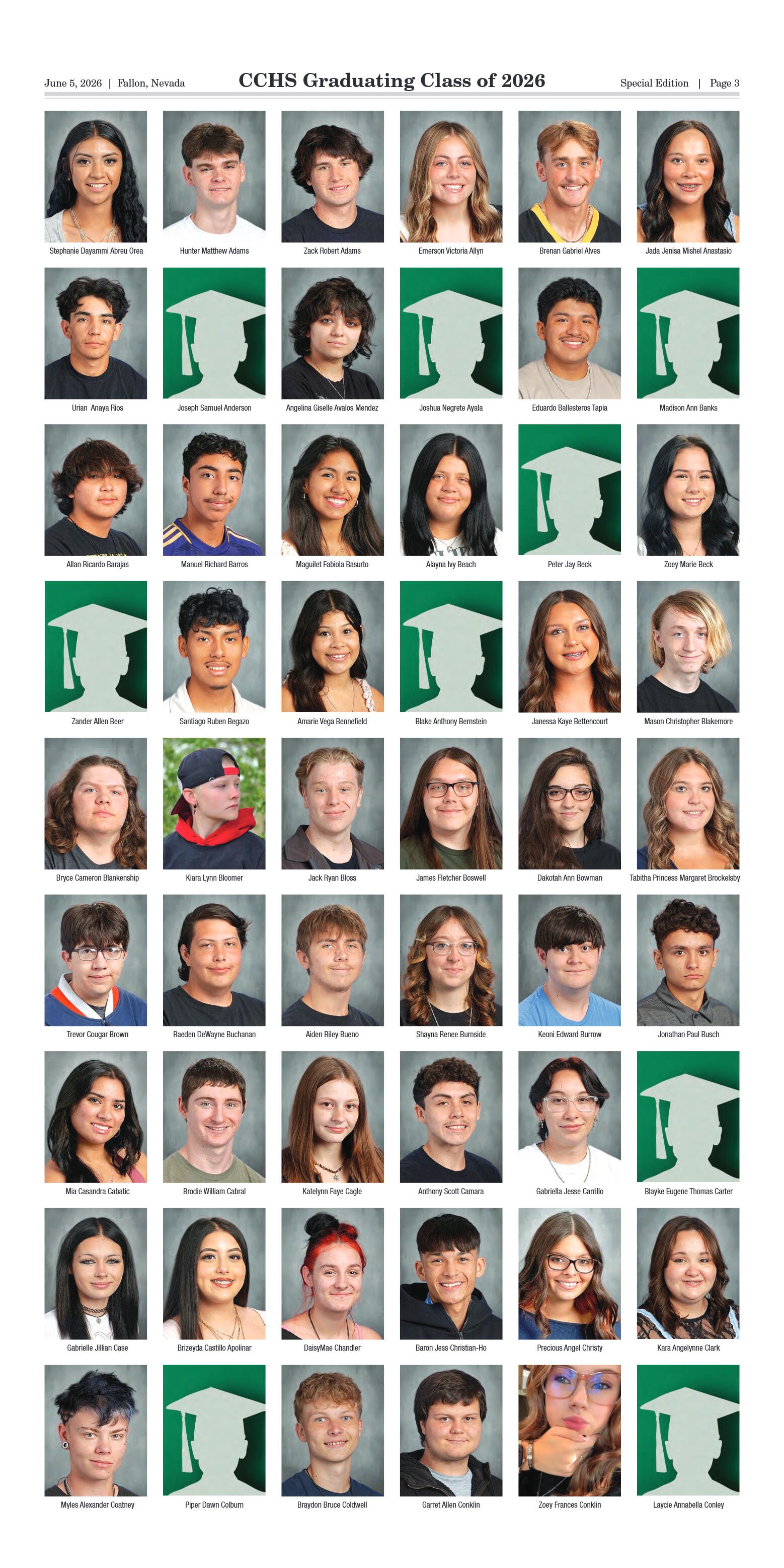 The Fallon Post 2026 Keepsake Graduation Edition,  - page 3
