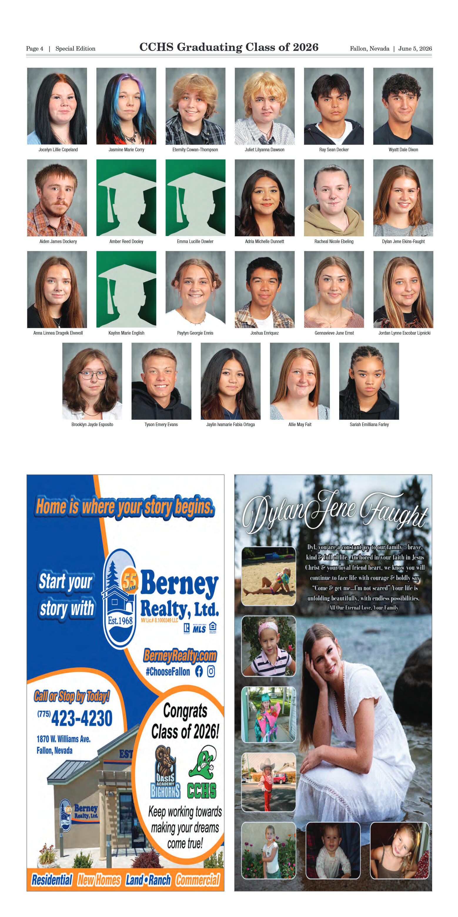 The Fallon Post 2026 Keepsake Graduation Edition,  - page 4