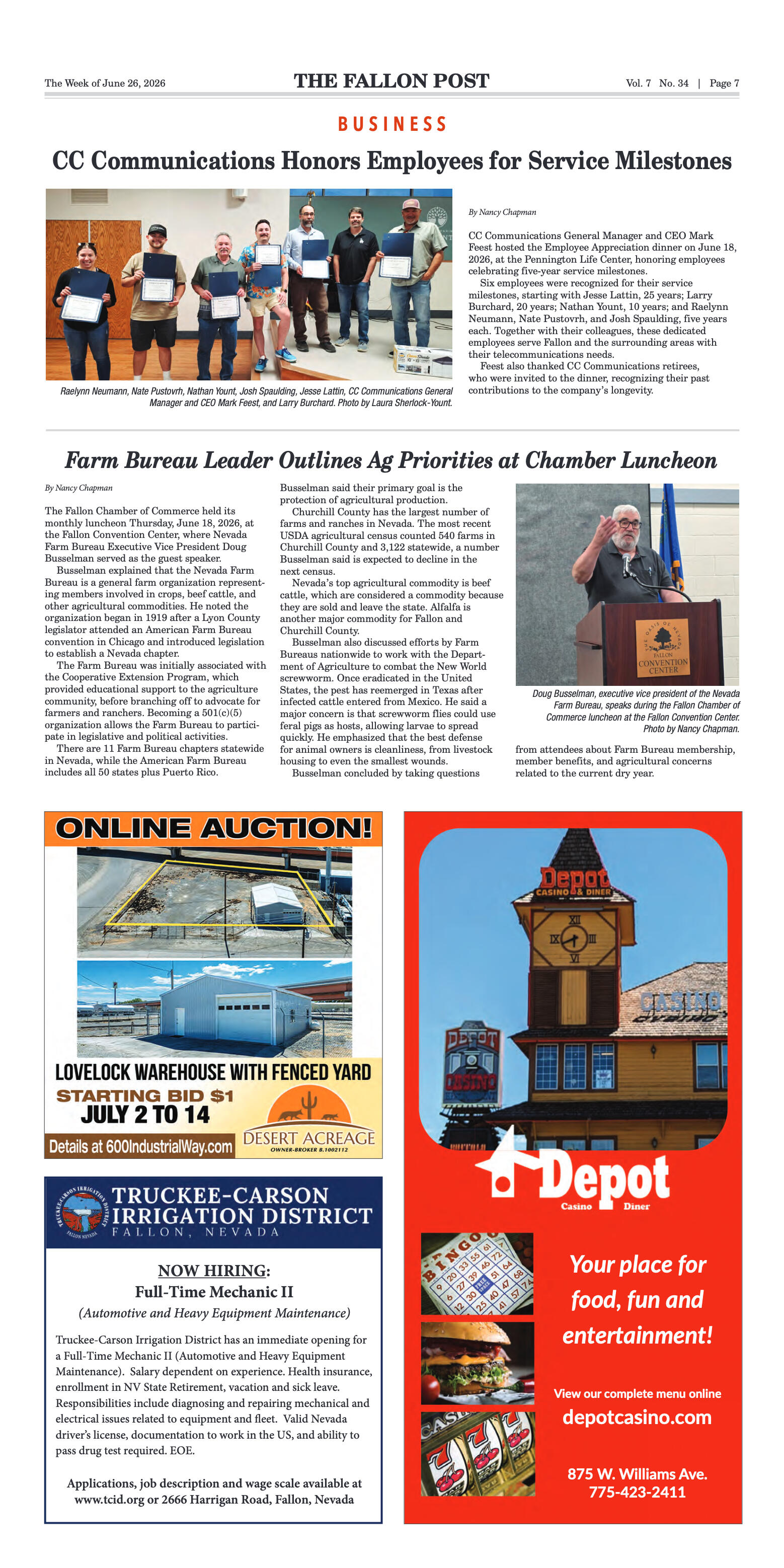 June 26, 2026-Students Take Flight at Fallon’s Fir - page 7