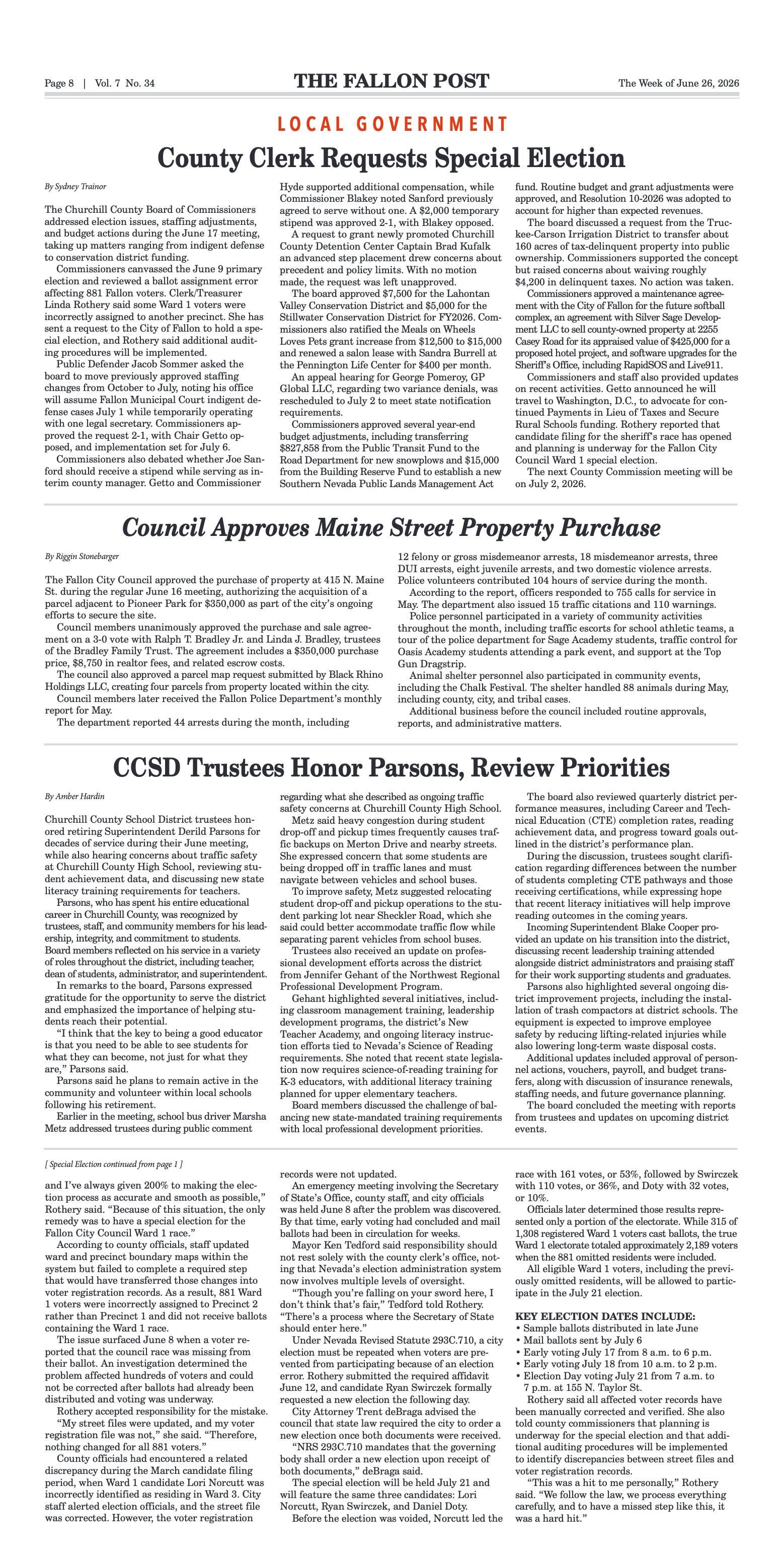 June 26, 2026-Students Take Flight at Fallon’s Fir - page 8