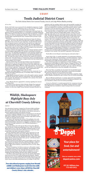 July 3, 2026 - Churchill County Welcomes Historic  - page 11