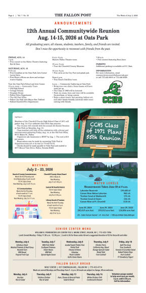 July 3, 2026 - Churchill County Welcomes Historic  - page 6
