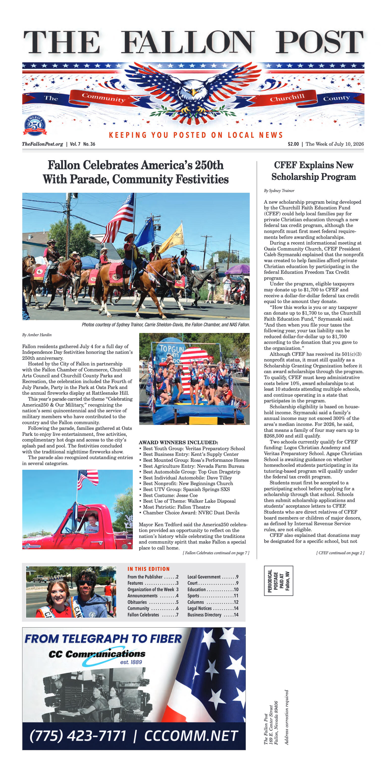 July 10, 2026 - Fallon Celebrates America's 250th  - page 1