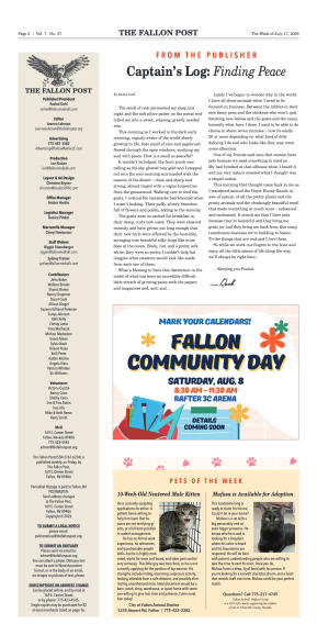 July 17, 2026 - Ward 1 Voters Return to Polls Tues - page 2